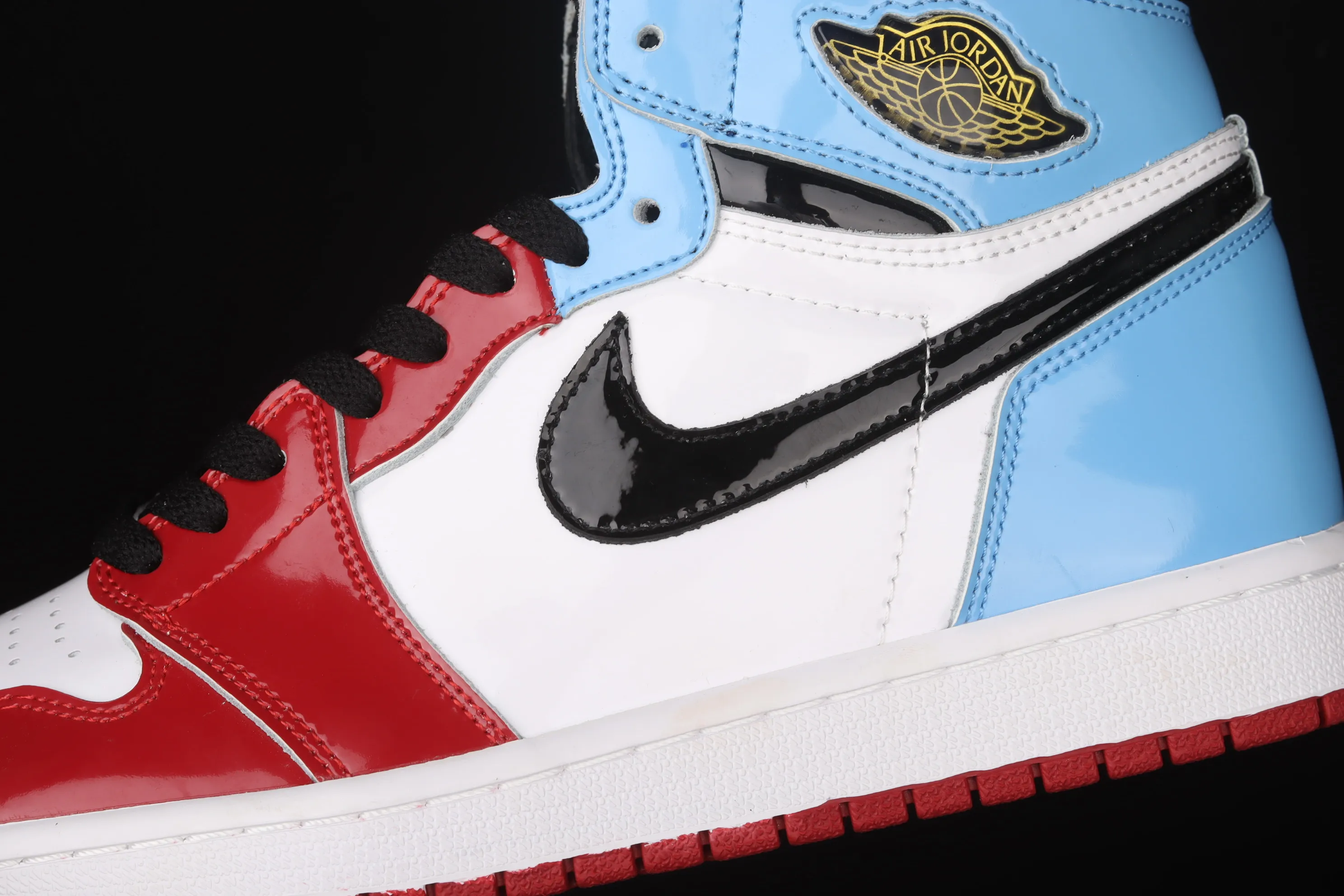 All categories Air Jordan Jordan series basketball shoes Air Jordan 1 High Air Jordan 1 "Fearless" AJ1 Joe 1 high top red and blue patent leather CK5666-100